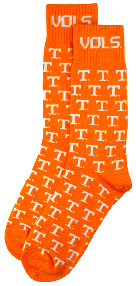Orange TN Vols Socks